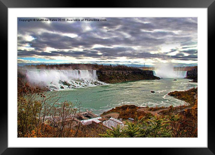 Niagara Falls Framed Mounted Print by Matthew Bates