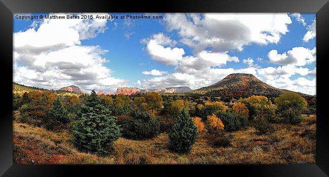 Landscape of Sedona Framed Print by Matthew Bates