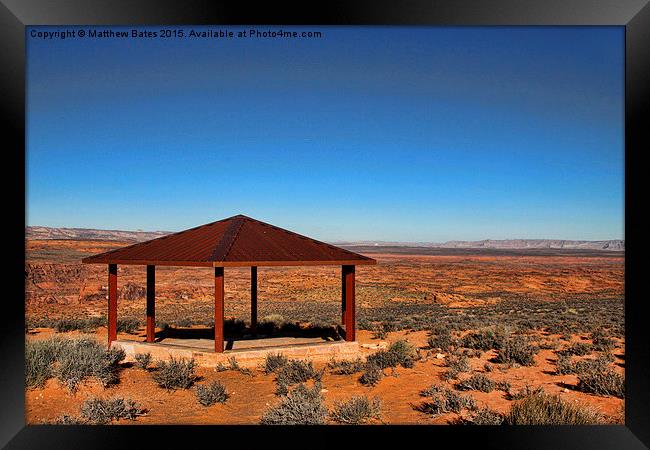 Arizona sun shade Framed Print by Matthew Bates