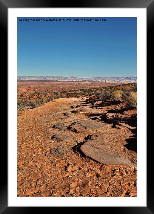 Arizona Desert Framed Mounted Print by Matthew Bates