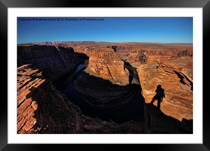 Photographers Shadow Framed Mounted Print by Matthew Bates