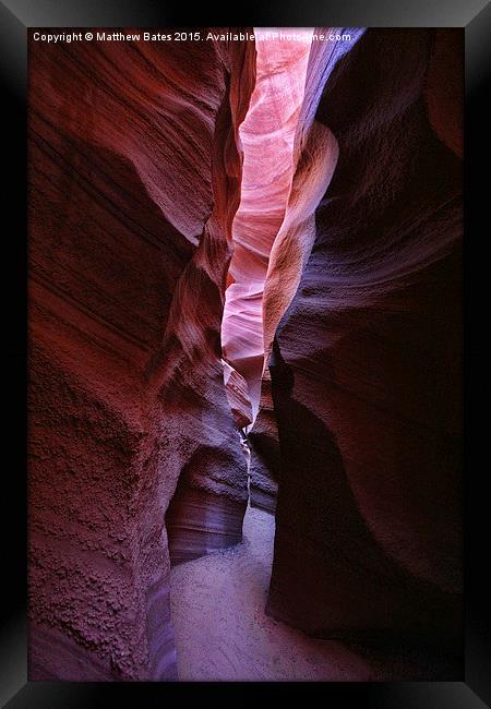  Antelope Canyon Framed Print by Matthew Bates