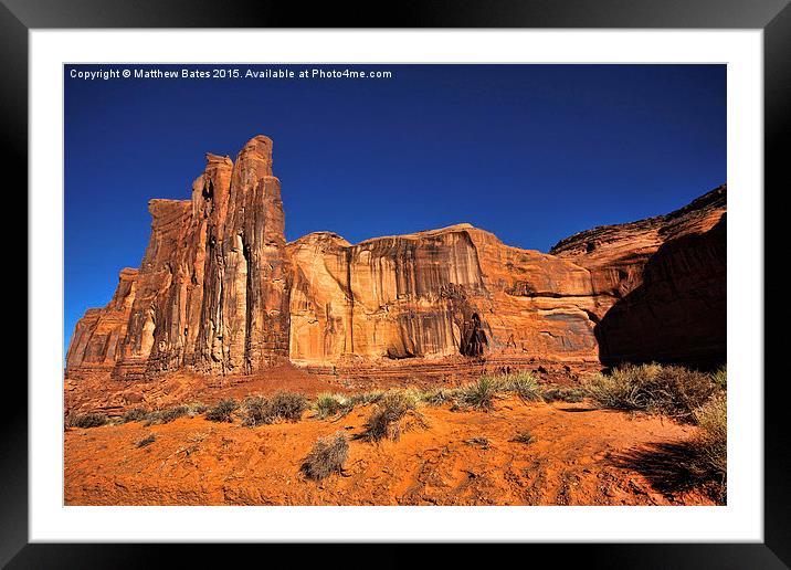 Monument Valley Buttes Framed Mounted Print by Matthew Bates