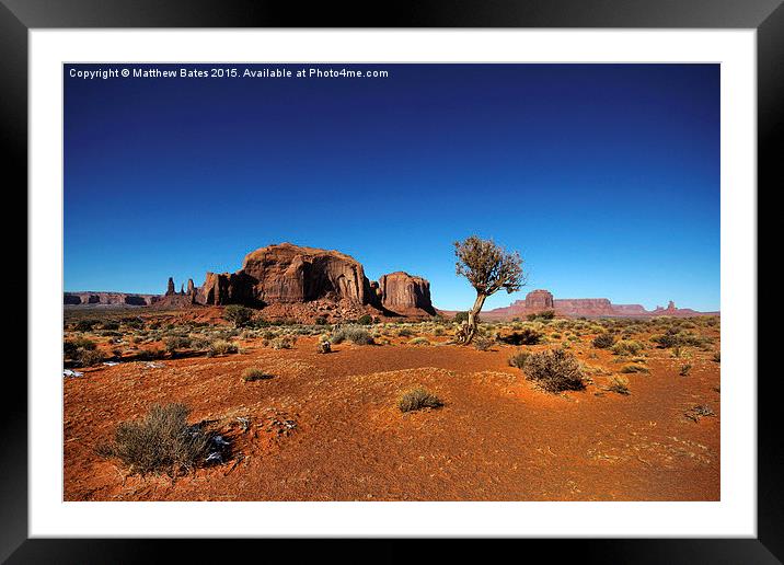 Monument Valley, Arizona Framed Mounted Print by Matthew Bates