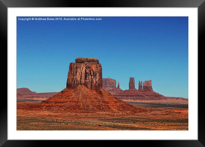  Merricks Butte Framed Mounted Print by Matthew Bates