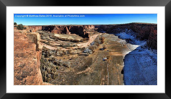 Canyon de Chelly Panorama Framed Mounted Print by Matthew Bates