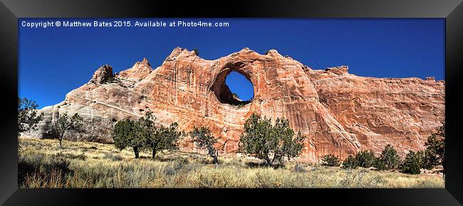 Window Rock Framed Print by Matthew Bates