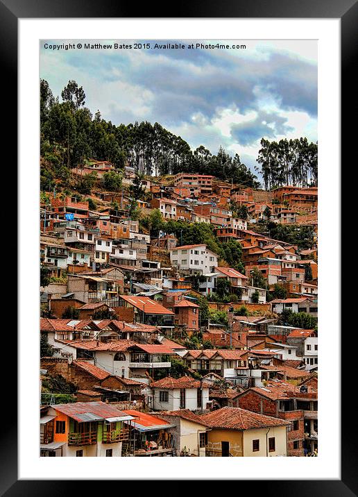  Hillside Community Framed Mounted Print by Matthew Bates