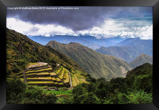  Inca ruins Framed Print by Matthew Bates