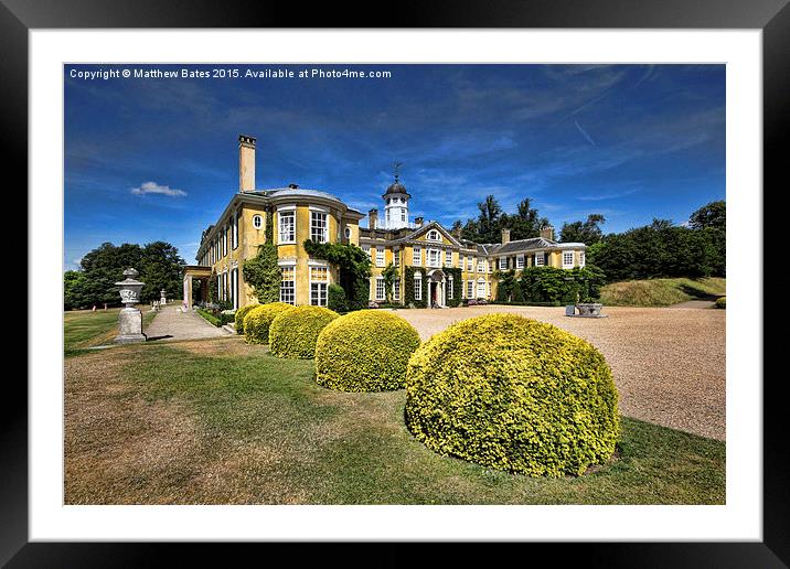 Polesden Lacey Framed Mounted Print by Matthew Bates