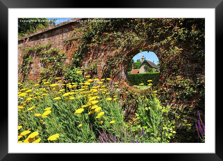 Polesden Lacey gardens Framed Mounted Print by Matthew Bates