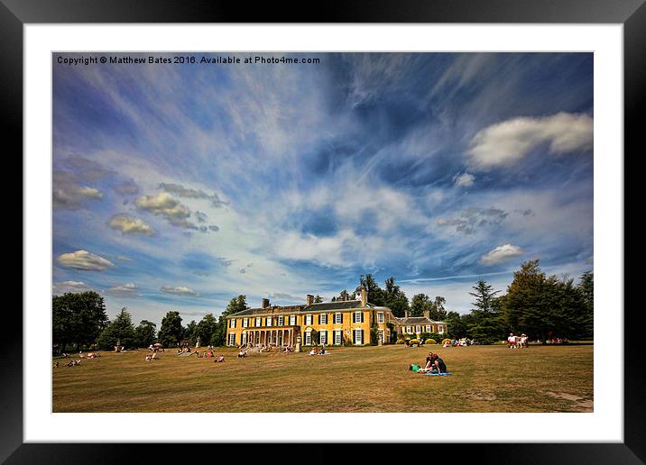 Polesden Lacey lawn Framed Mounted Print by Matthew Bates