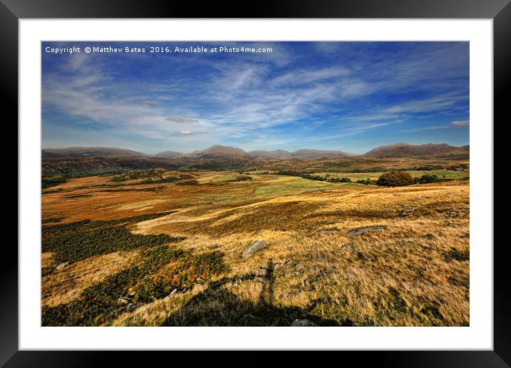 Cumbria Landscape Framed Mounted Print by Matthew Bates