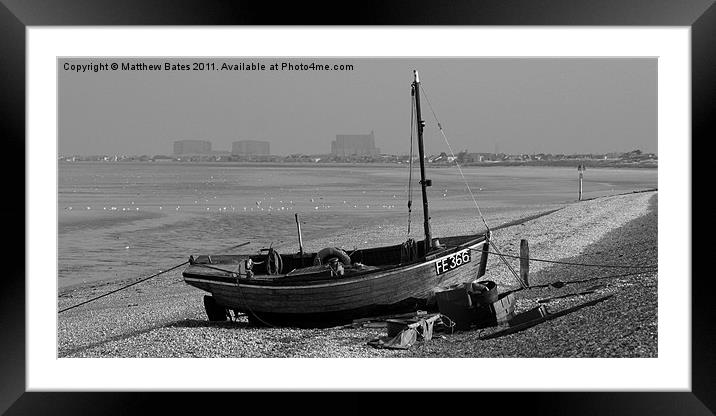 Dungeness Boat Framed Mounted Print by Matthew Bates