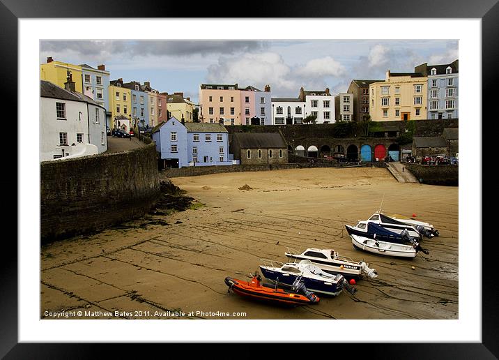 Tenby, South Wales Framed Mounted Print by Matthew Bates