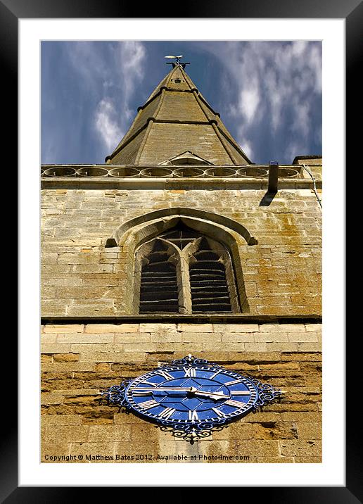 Tredington Church Spire Framed Mounted Print by Matthew Bates