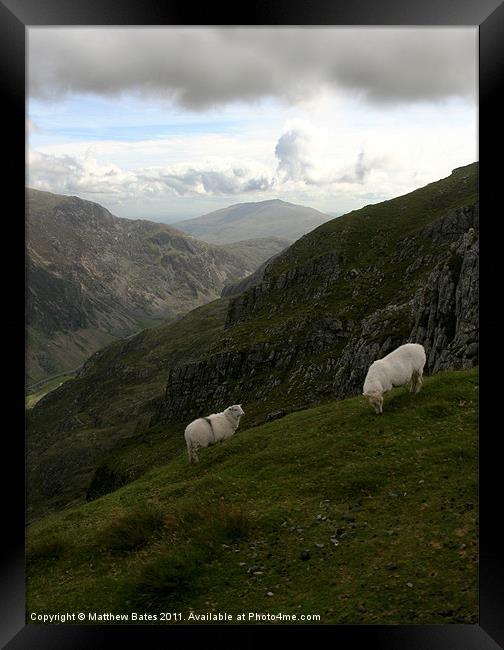View from Snowdon. Framed Print by Matthew Bates