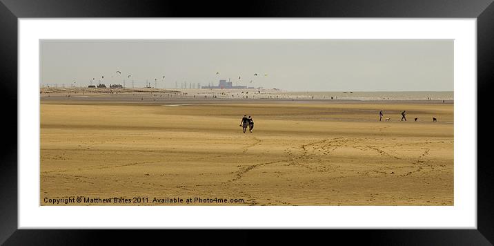 Camber Sands Framed Mounted Print by Matthew Bates