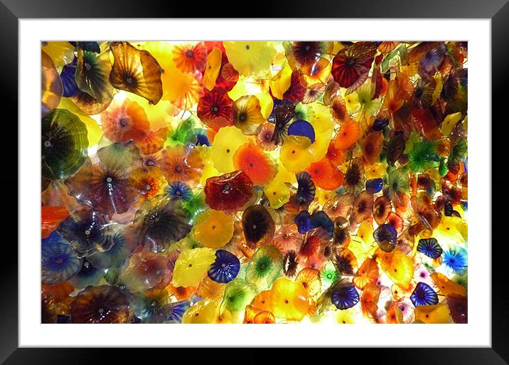 Ceiling at the Bellagio, Las Vegas Framed Mounted Print by Lizzie Thomas
