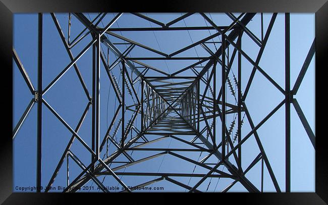 The Pylon Framed Print by John Biggadike