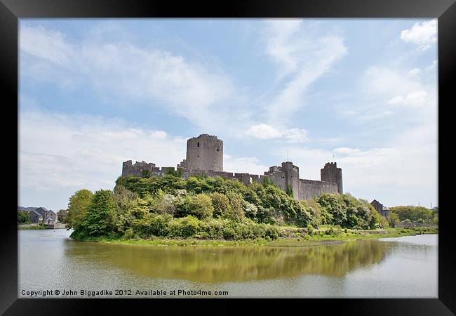 Pembroke Castle Framed Print by John Biggadike