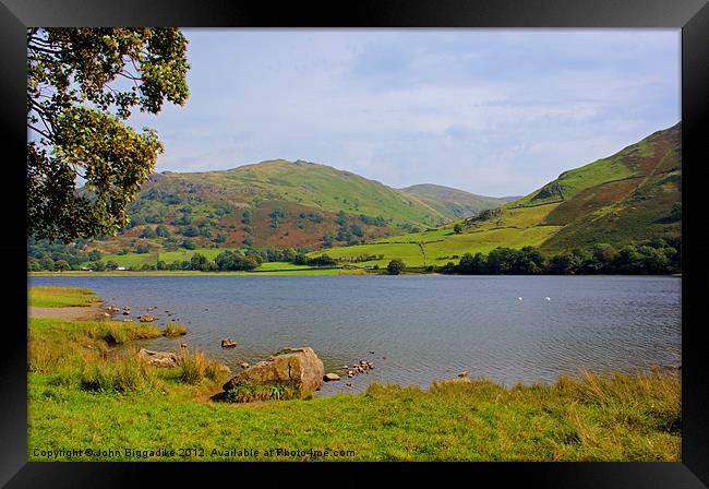 Brotherswater 2 Framed Print by John Biggadike