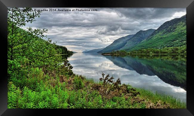  Loch Lochy Framed Print by John Biggadike