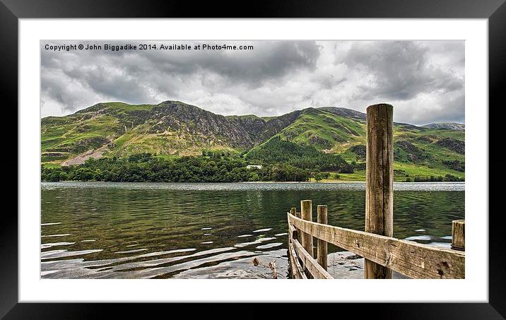  Into the water Framed Mounted Print by John Biggadike