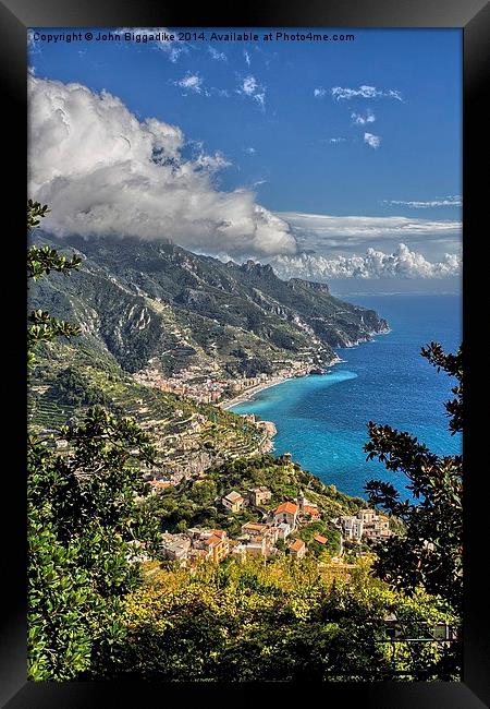  Amalfi Coast Framed Print by John Biggadike