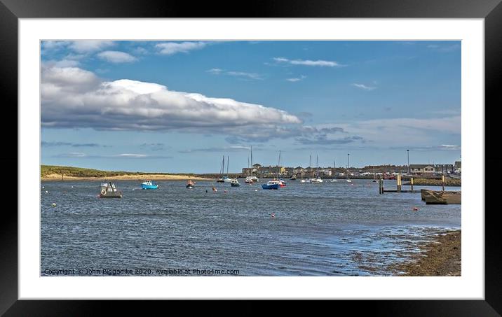 Amble from River Coquet. Framed Mounted Print by John Biggadike