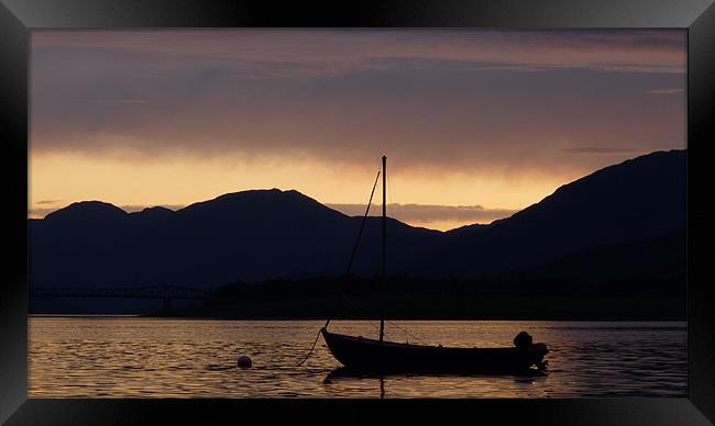 Loch Leven Sunset Framed Print by John Biggadike
