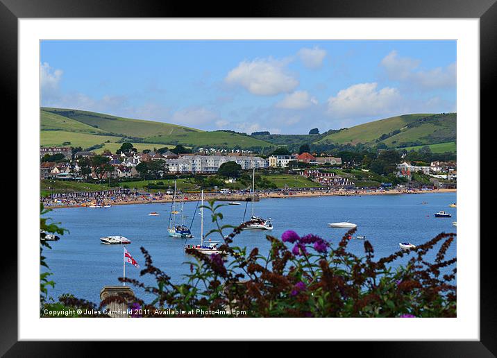 Swanage Sea Front Framed Mounted Print by Jules Camfield