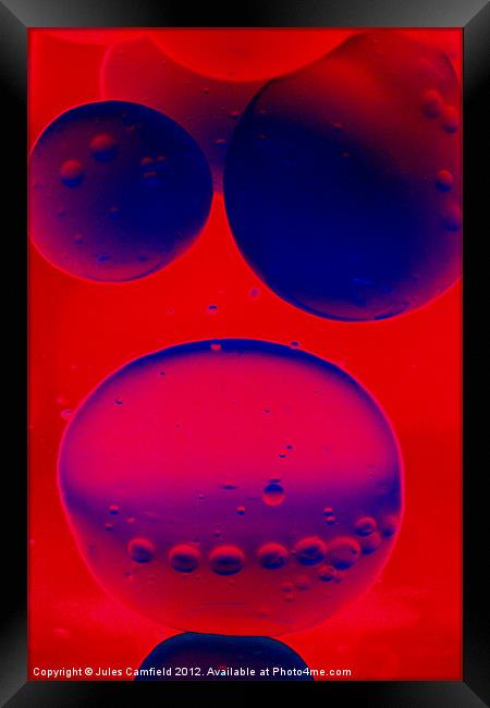 Bubbles Framed Print by Jules Camfield