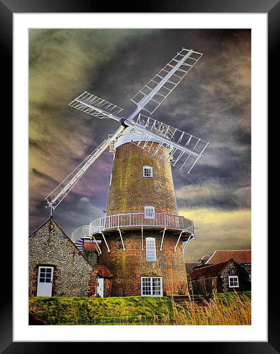 Cley Windmill Framed Mounted Print by Jules Camfield