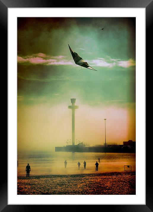 Lets Go Fly A Kite Framed Mounted Print by Jules Camfield