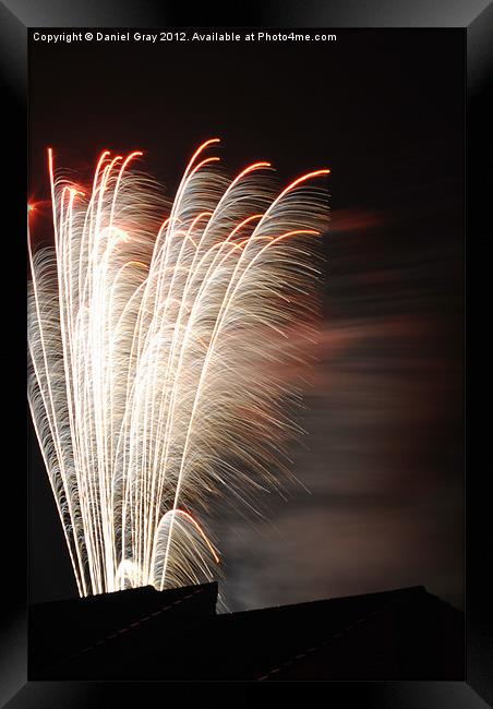 Firework Show Framed Print by Daniel Gray