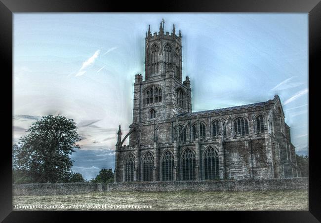 HDR Effect Fotheringhay Church Framed Print by Daniel Gray