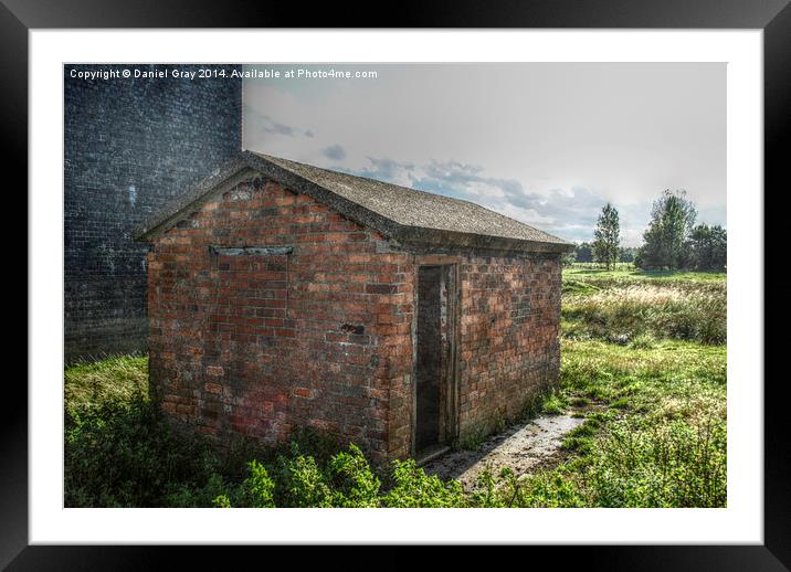  Old Brick Shed HDR Framed Mounted Print by Daniel Gray