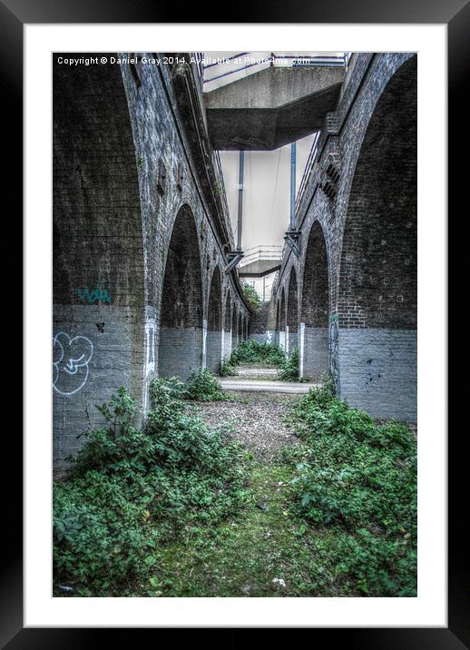  Peterborough Railway Arches Framed Mounted Print by Daniel Gray