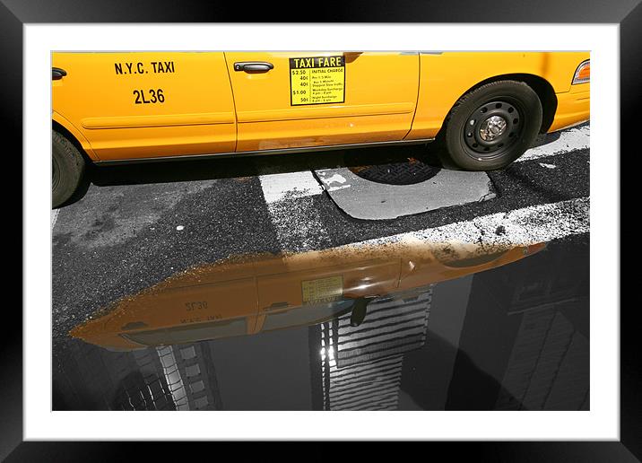 New York City: Yellow ants II Framed Mounted Print by Tom Hall