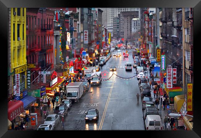 Chinatown New York Framed Print by Tom Hall