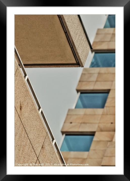 Futuristic architecture Framed Mounted Print by Tom Hall
