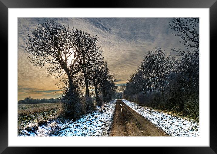 Its a long long road.... Framed Mounted Print by Lee Morley