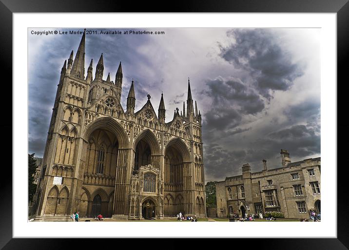 Peterborough Cathedral Framed Mounted Print by Lee Morley