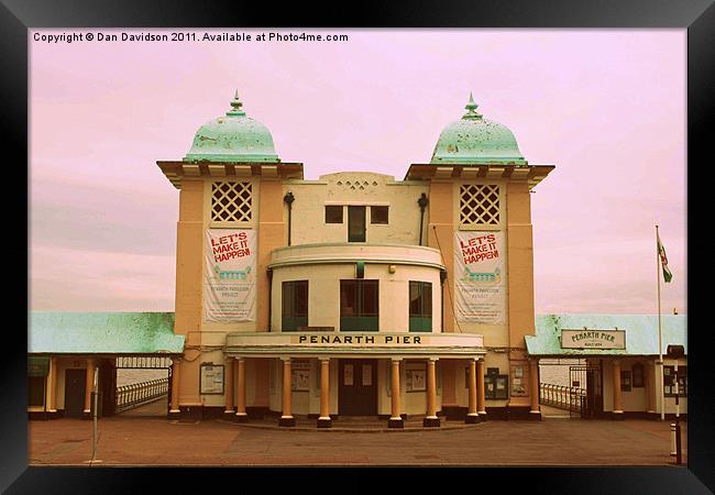 Penarth Pier 60s effect Framed Print by Dan Davidson