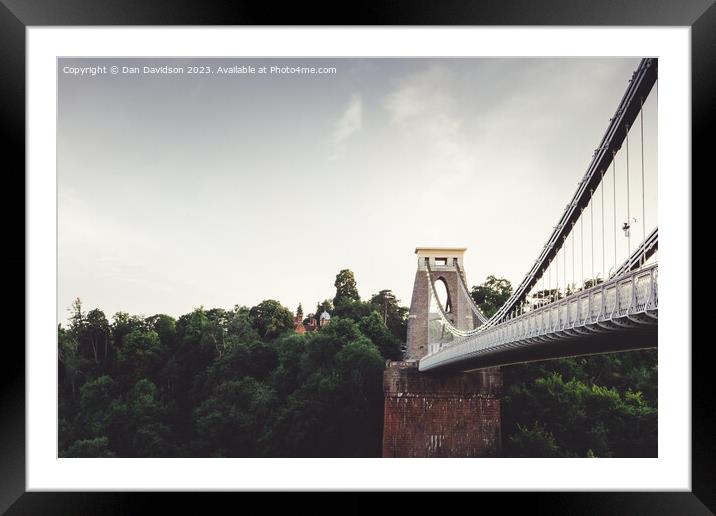 Clifton Bridge Bristol Framed Mounted Print by Dan Davidson