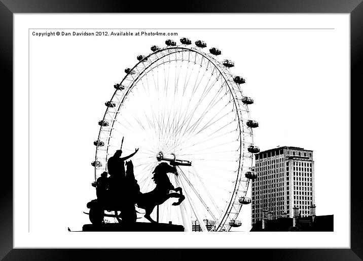 Boudicca London Framed Mounted Print by Dan Davidson
