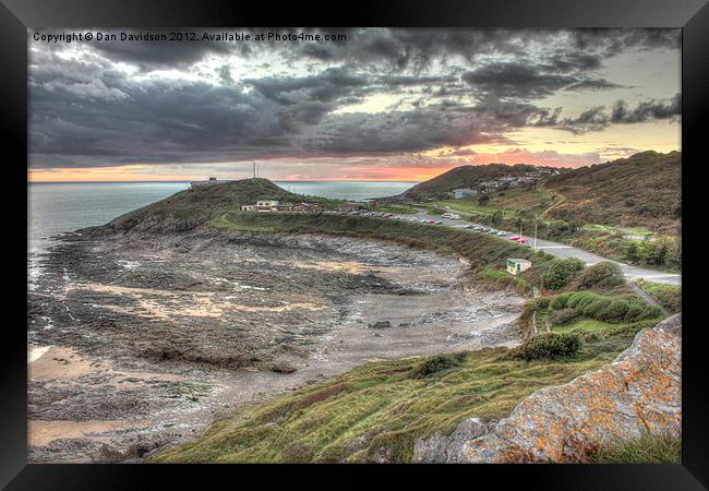 Bracelet Bay HDR Sunset Framed Print by Dan Davidson