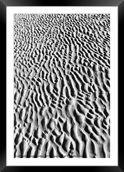 Sand Framed Mounted Print by Dan Davidson