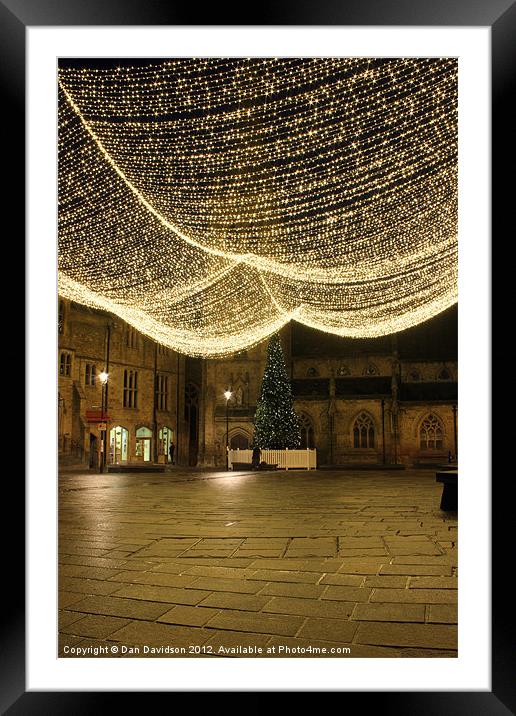 Durham Christmas Lights Framed Mounted Print by Dan Davidson